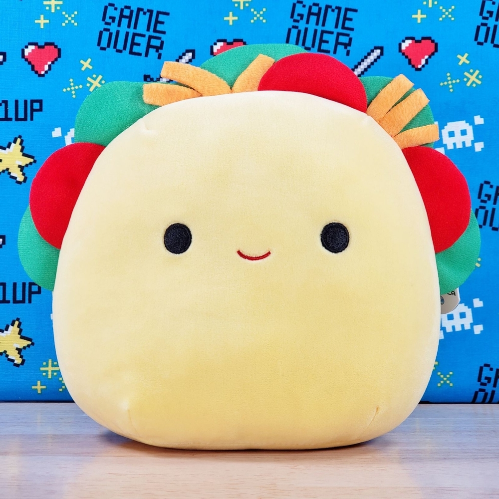 Squishmallow Tex the Taco 8" UltraSoft Stuffed Food Squad Kids Toy Plush NWT